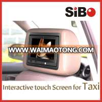 7 Inch Android Tablet Touch Screen Headrest Anti Theft for Taxi Advertising