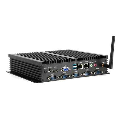 Bestview Industrial mini pc fanless i7 mini desktop  pc with 2LAN 6RS232 6USB